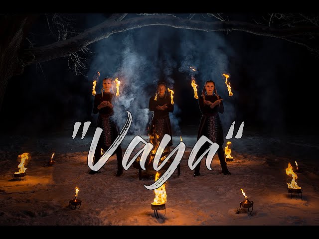 Fire show "Vaya" 2019 Christmas tree burning in Tartu