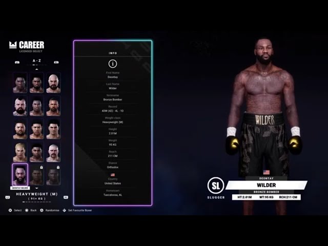 Deontay Wilder Career Mode ep1 #deontaywilder #heavyweightboxing #undisputed