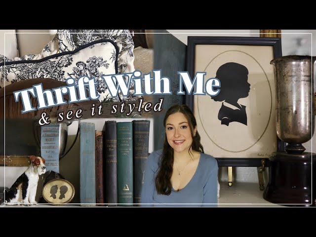 LOOK WHAT I FOUND! GOODWILL THRIFT WITH ME & STYLED THRIFT HAUL | Winter Decorating Ideas