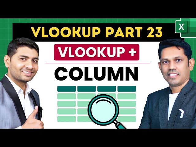 VLOOKUP Mastery: Using COLUMNS for Dynamic Lookups (PART 23)