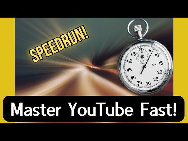 SPEEDRUN: YouTube Tips, Tricks, and Recommendations