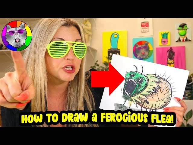 Kids Drawing Step-by-Step Tutorial: Create a Ferocious Flea