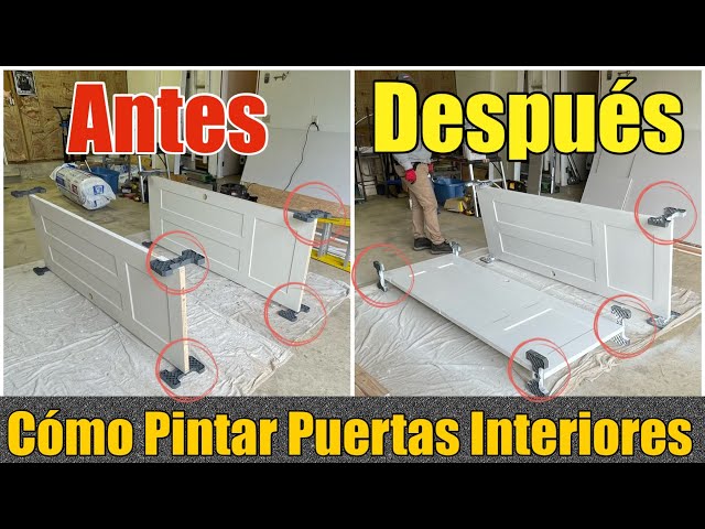 Cómo Pintar Puertas Interiores de Madera En Blanco Muy Fácil Usando SAKER Paint Rack Stacking System