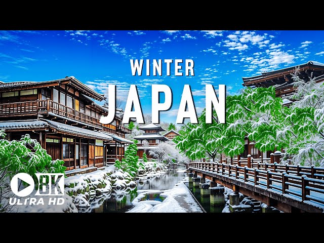 Japan Winter 8K UHD – Immerse Yourself In The Snowy Nature And Ancient Temples