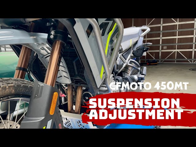 Suspension Adjustment | CFMOTO 450mt IBEX