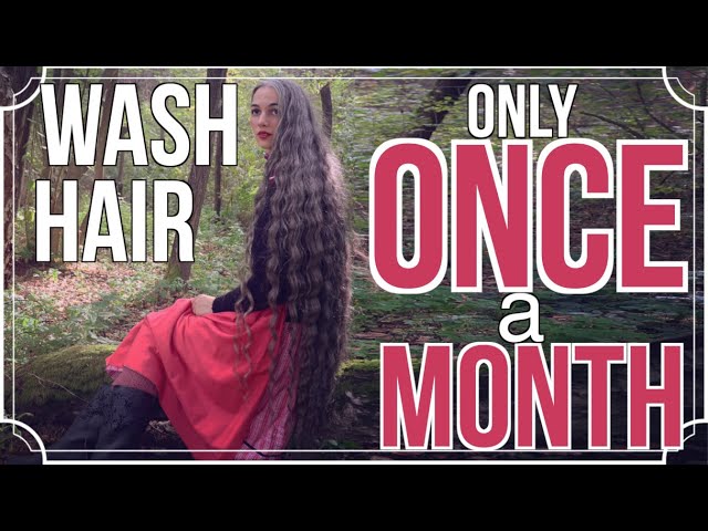 I wash my hair only Once a Month ✧ Knee Long Hair Care Routine