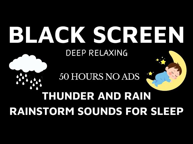 Beat Stress & Insomnia in 5 Minutes With Heavy Rain Sounds for Sleeping - Thunder Noise | 😴NO ADS