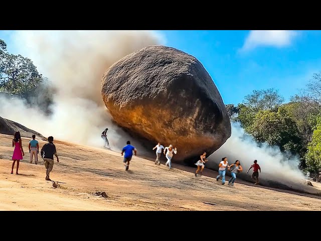 Massive Rockfalls Caught on Camera