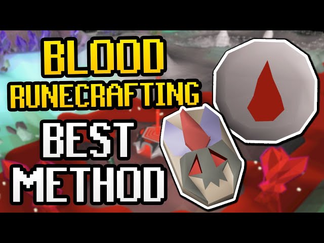 BEST Blood Runecrafting Method Guide - How to Get More Runes Per Hour (Scar Essence Mine + Zeah)