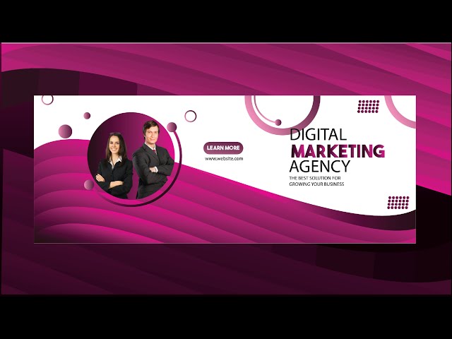 Illustrator Tutorial | Simple Web Banner Design | Digital Marketing Agency