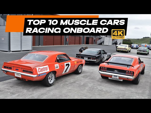 TOP 10 Muscle Cars Onboard Old-School Racing Compilation || TransAm & NASCAR V8 Sound [4k]