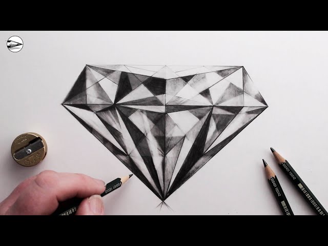 How to Draw a Diamond: Narrated Step-by-Step