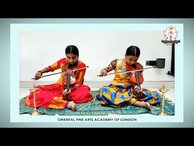 OFAAL Margazhi Utsavam-22 12 2021 Violin Students of Mrs. Balarani Saravanabavan