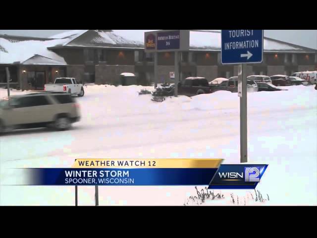 Winter storm hits Northern Wisconsin