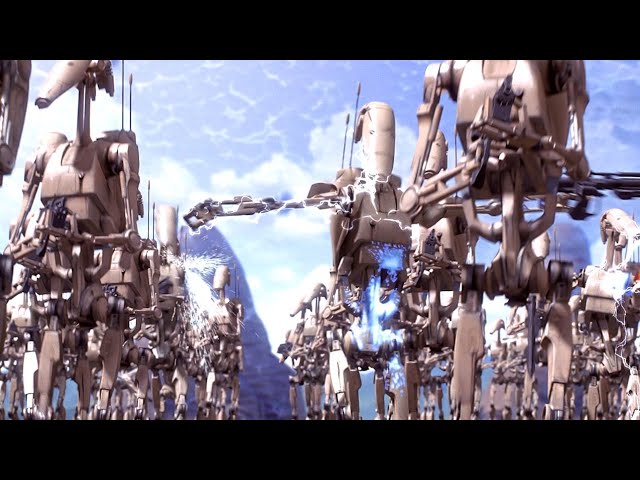 Battle of Naboo - Gungans vs Droids [4K HDR] - Star Wars: The Phantom Menace