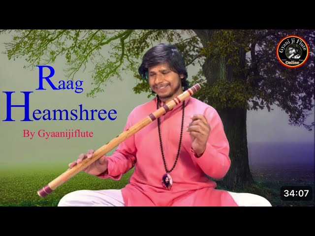 Flute Instrumental Raag Hemshree | Meditative Ragas for Stress Relief by Gyaanijiflute |