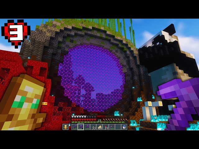 My PERFECT PORTAL in Hardcore Minecraft