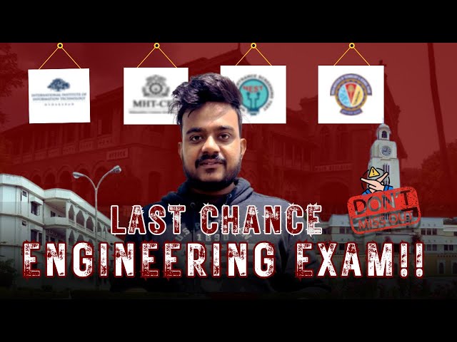 Don't Miss Top 5 Engineering Entrance Exam ❌ Important Dates and Exam Pattern #jeemains