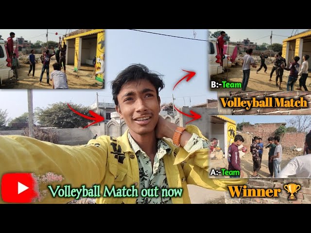 Volleyball Match😲🧐🥴 || playing volleyball game || gaon ki volleyball ka winner || official Faridi