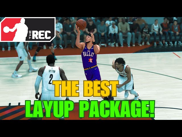 The BEST LAYUP PACKAGE is TAKING OVER the REC in NBA 2K25!