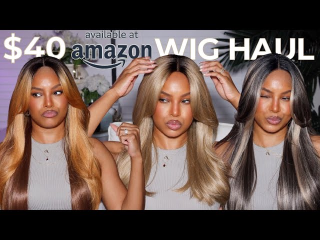 TRYING CHEAP $40 AMAZON WIGS (with CURTAIN bangs)! AMAZON WIG TRY-ON HAUL! IM SHOCKED! ALWAYSAMEERA