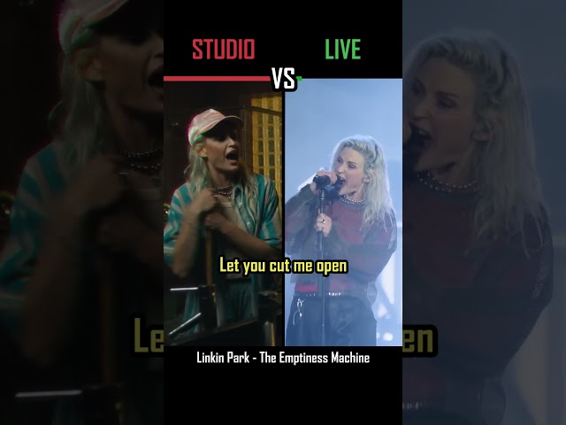 STUDIO vs LIVE: Linkin Park - The Emptiness Machine - #shorts #versus #music