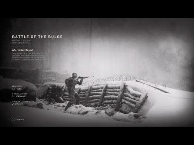 Battle of the bulge, Call of duty ww||