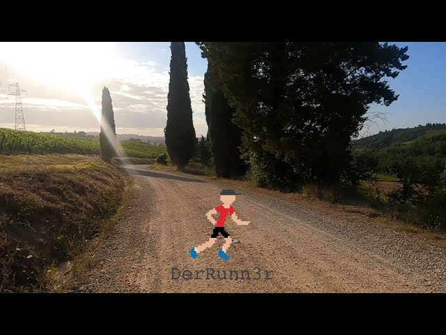 Virtual run for your treadmill running workout | Summer in Tuscany