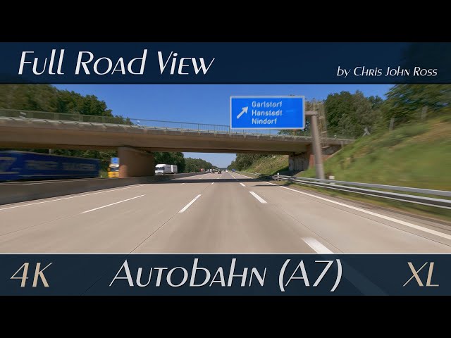 Autobahn (A7), Germany: Hildesheim - Hannover - Soltau - Maschener Kreuz - 4K (2160p/60p) XL-Video