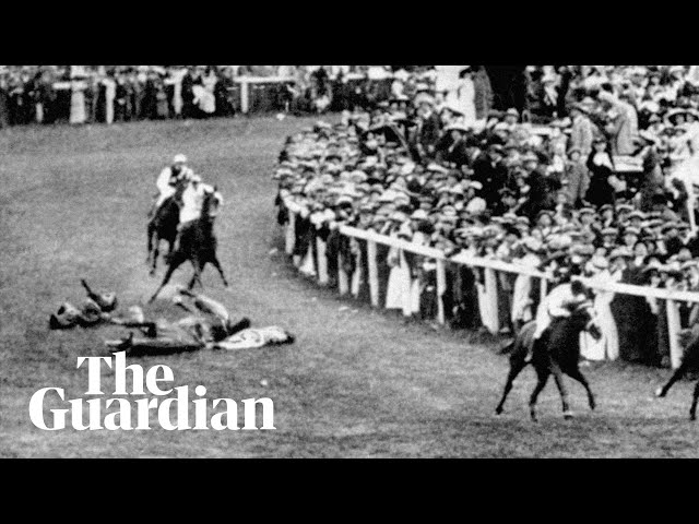 Suffragette Emily Davison knocked down by King's horse at Epsom