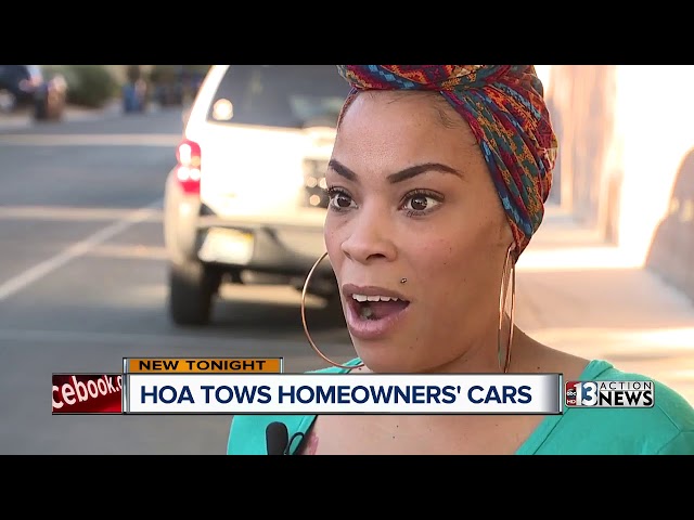 HOA tows cars from in front of owners homes