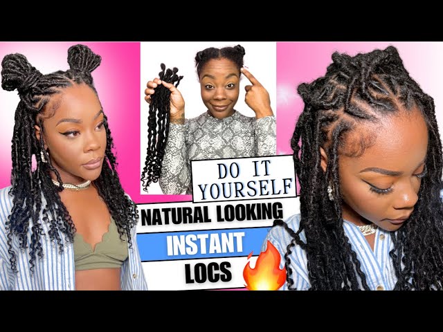 YWIGS INSTANT LOCS w/ CURLY ENDS| CROCHET| INDIVIDUAL METHOD TUTORIAL| DOSSIER #locs