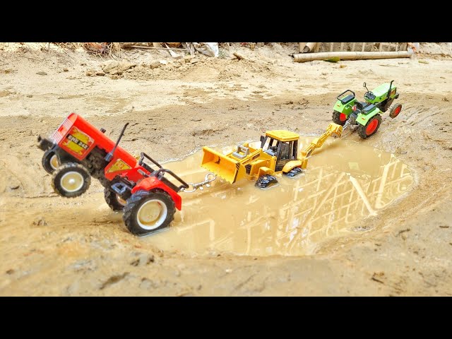 Jcb Accident Pit Pulling Out Farm Tractor And Eicher Tractor | Jcb Accident Video