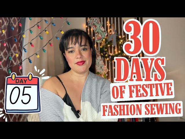 Sew a Holiday Wrap Dress | 30 Days of Festive Fashion Sewing | Day 5