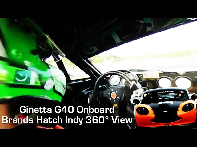 Ginetta G40 at Brands Hatch Indy Circuit | 360 Video