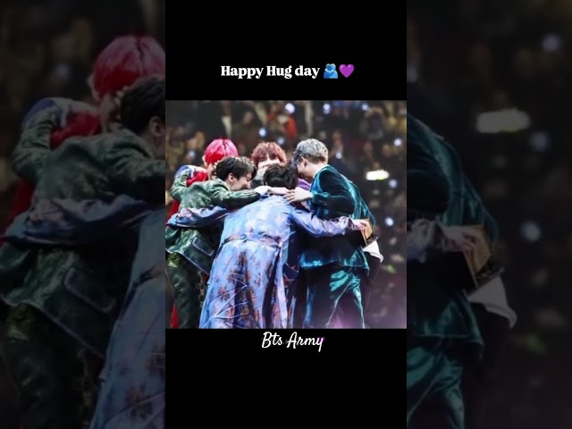 Happy Hug 🫂 day BTS and Army 💞 Jimin Jungkook RM VV Suga Jhope Jin BTS Army♾️ #trending #viral short