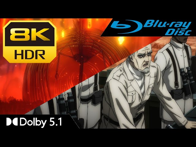 [8K HDR] Doomsday Titan Vs. Air Ships - Attack on Titan | Blu-Ray•Dolby 5.1