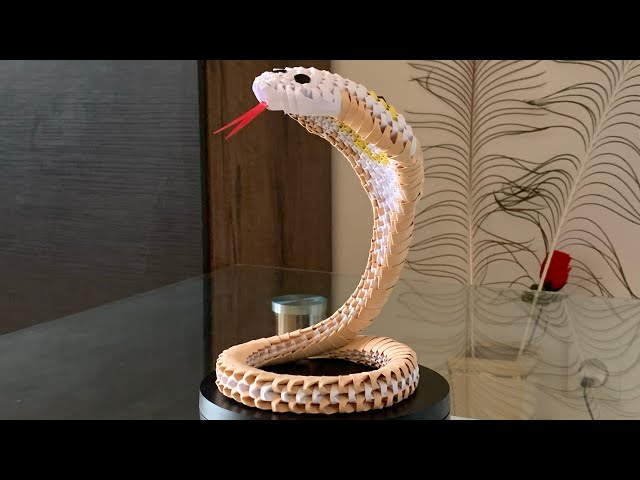 3d Origami tutorial | 3d Origami paper snake |