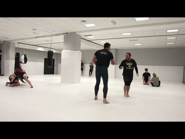 Wrestler testing bjj turtle possession 🐢