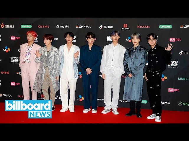 Janet Jackson Meets BTS Backstage at Mnet Asian Music Awards | Billboard News