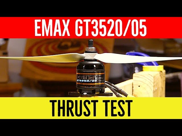 So much power! Emax GT3520/05 Motor Thrust Test (12x6, 3S-4S) (13x5.5, 3S)