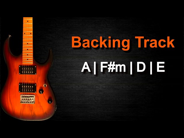 Pop Rock Ballad Guitar Backing Track in A Major | 69 BPM |