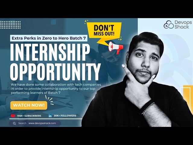 Internship Opportunity in Batch-7 Of DevSecOps & Cloud DevOps