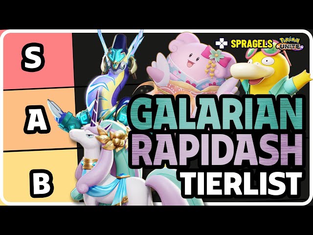 NEW Galarian Rapidash Pokemon Unite TIER LIST