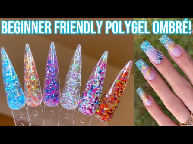 HOW TO: Ombré Polygel Nails With DUAL FORMS!! DOUBLE DIP NAILS Best Polygel Nail Starter Kit