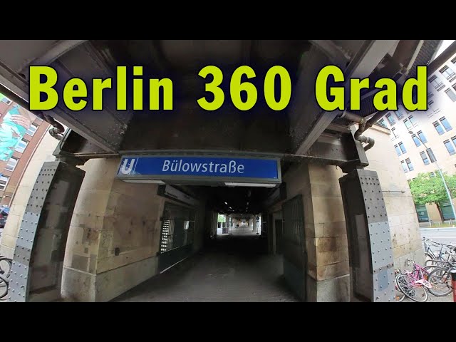 Berlin 360 Grad: Fahrt unter dem Viadukt: U-Bahnhof Bülowstraße zur U-Bahnhof Nollendorfplatz