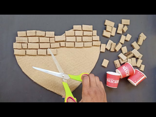 Creative idea with waste material/best out of waste cardboard/homedecor