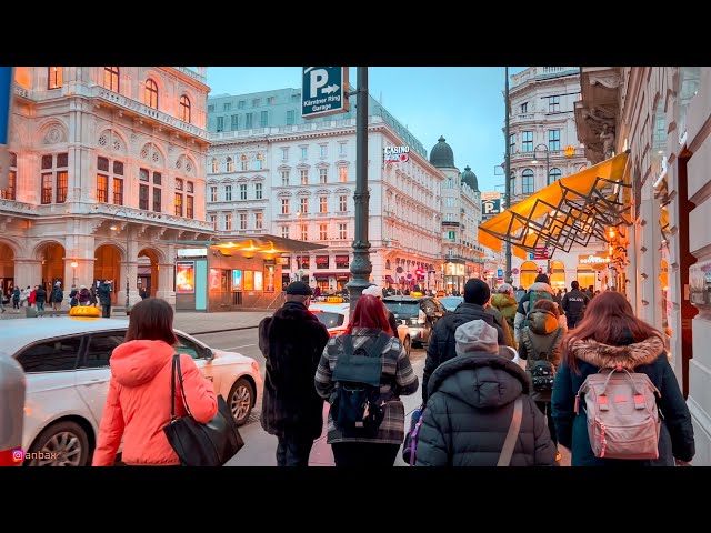 Walk in Vienna, Karlsplatz to Stephansplatz, January 2025 | 4K HDR