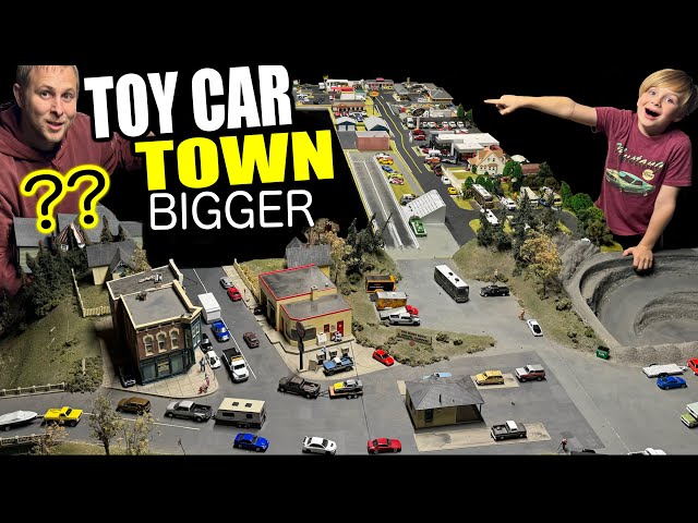 DAD Builds TOY CAR TOWN We made are Real House 1:64 scale Diorama