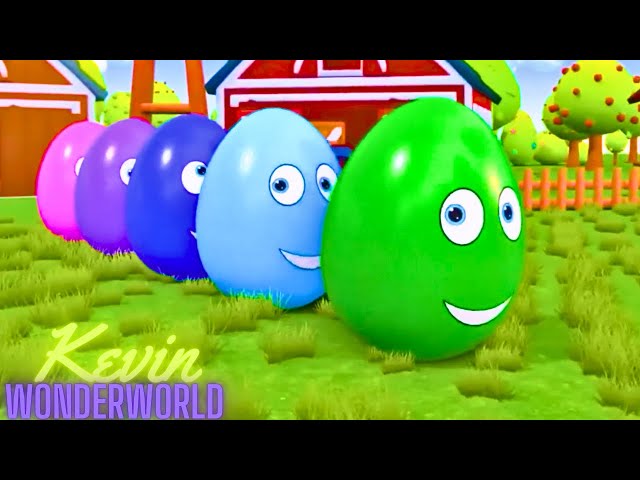 Surprise Eggs Kids Song | Colorful Eggs At The Farm | Nursery Rhymes and Kids Songs